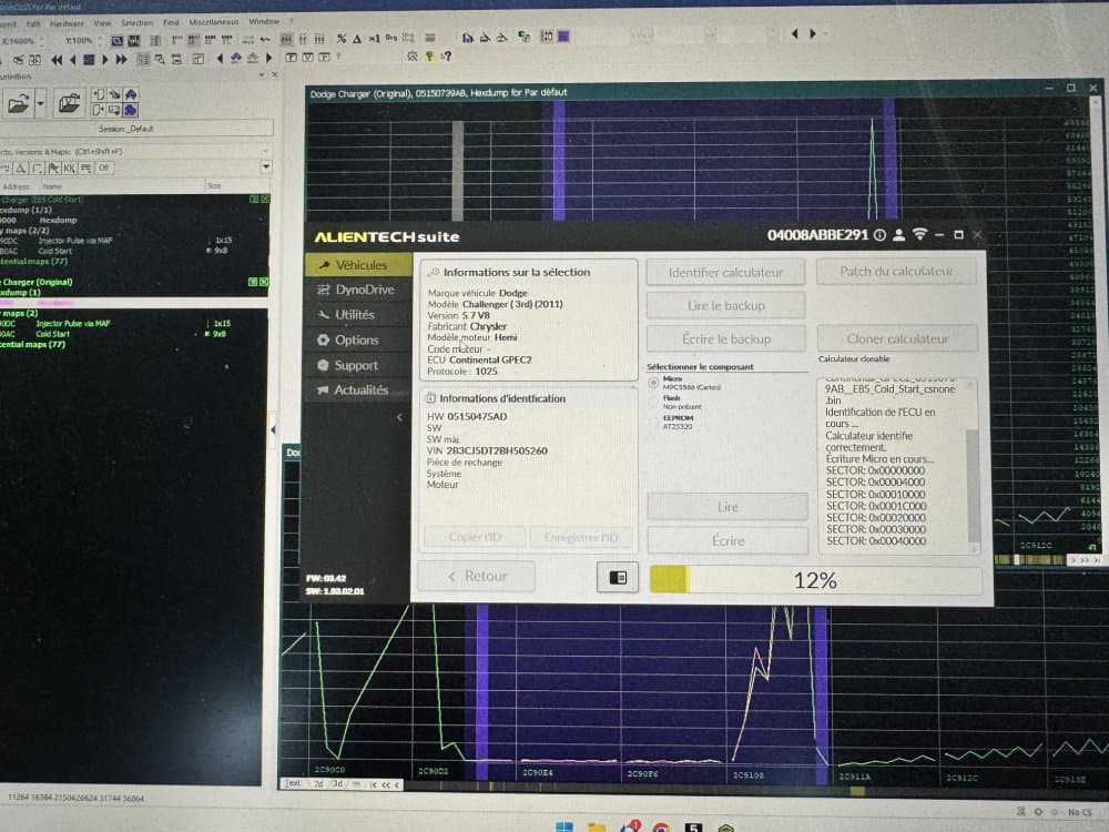 Intervention de reprogrammation calculateur Dodge Challenger