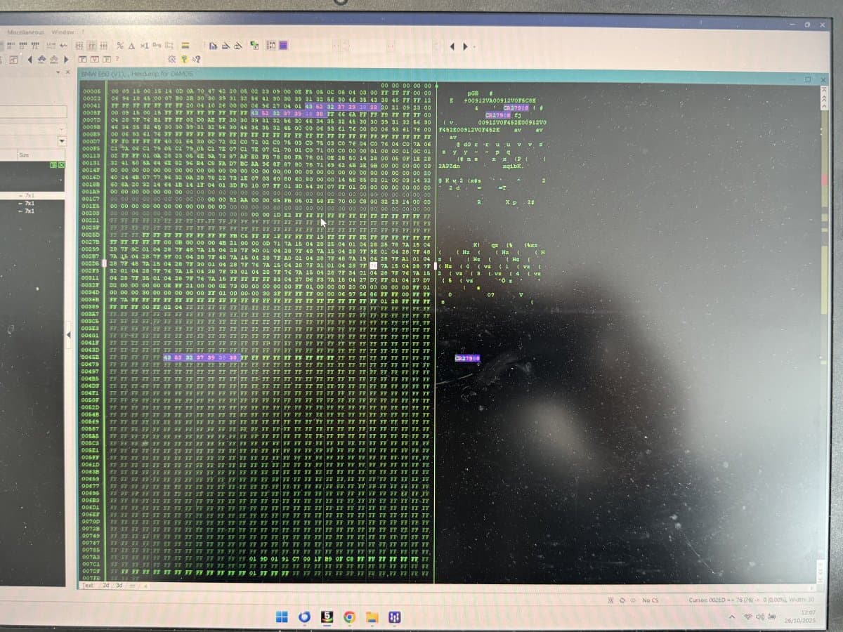 Édition du numéro de châssis VIN dans le calculateur SGM